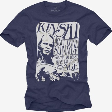 MAKAYA Shirt 'Schnauze' in Blue: front