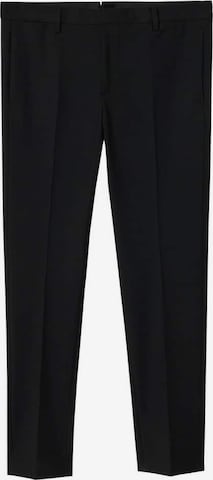 MANGO MAN Regular Pleated Pants 'Paulo' in Black: front