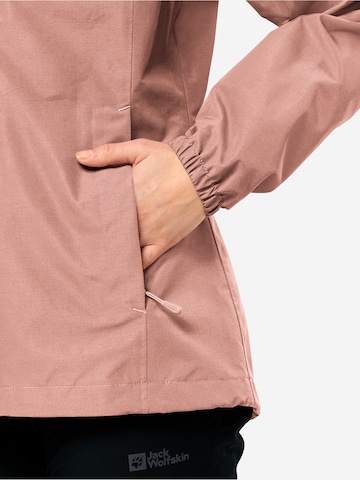 JACK WOLFSKIN - Casaco outdoor 'Stormy Point' em rosa