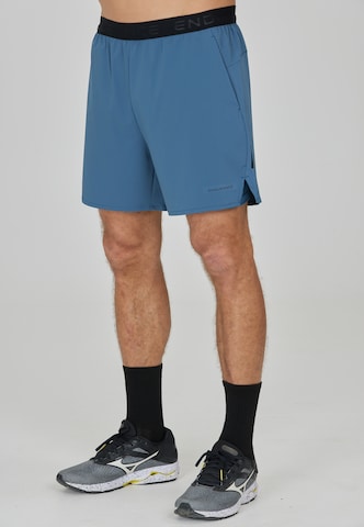 ENDURANCE Regular Workout Pants 'Air' in Blue: front