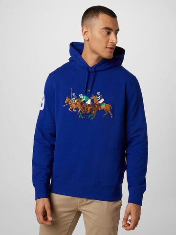 Sweat-shirt Polo Ralph Lauren en bleu : devant