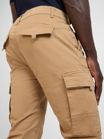 WOTEGA Slimfit Cargohose '341' in Beige