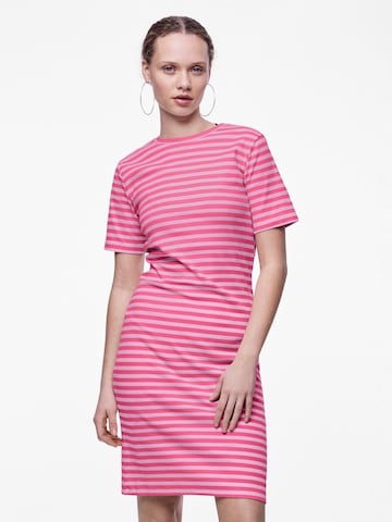 PIECES Šaty 'RUKA' – pink: přední strana