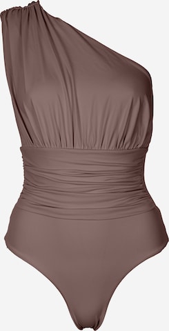 SEA ME SWIM Badeanzug 'MONACO' in Braun: Vorderseite