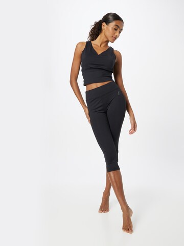 CURARE Yogawear Skinny Sporthose in Schwarz