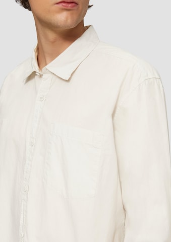 QS Regular fit Overhemd in Beige