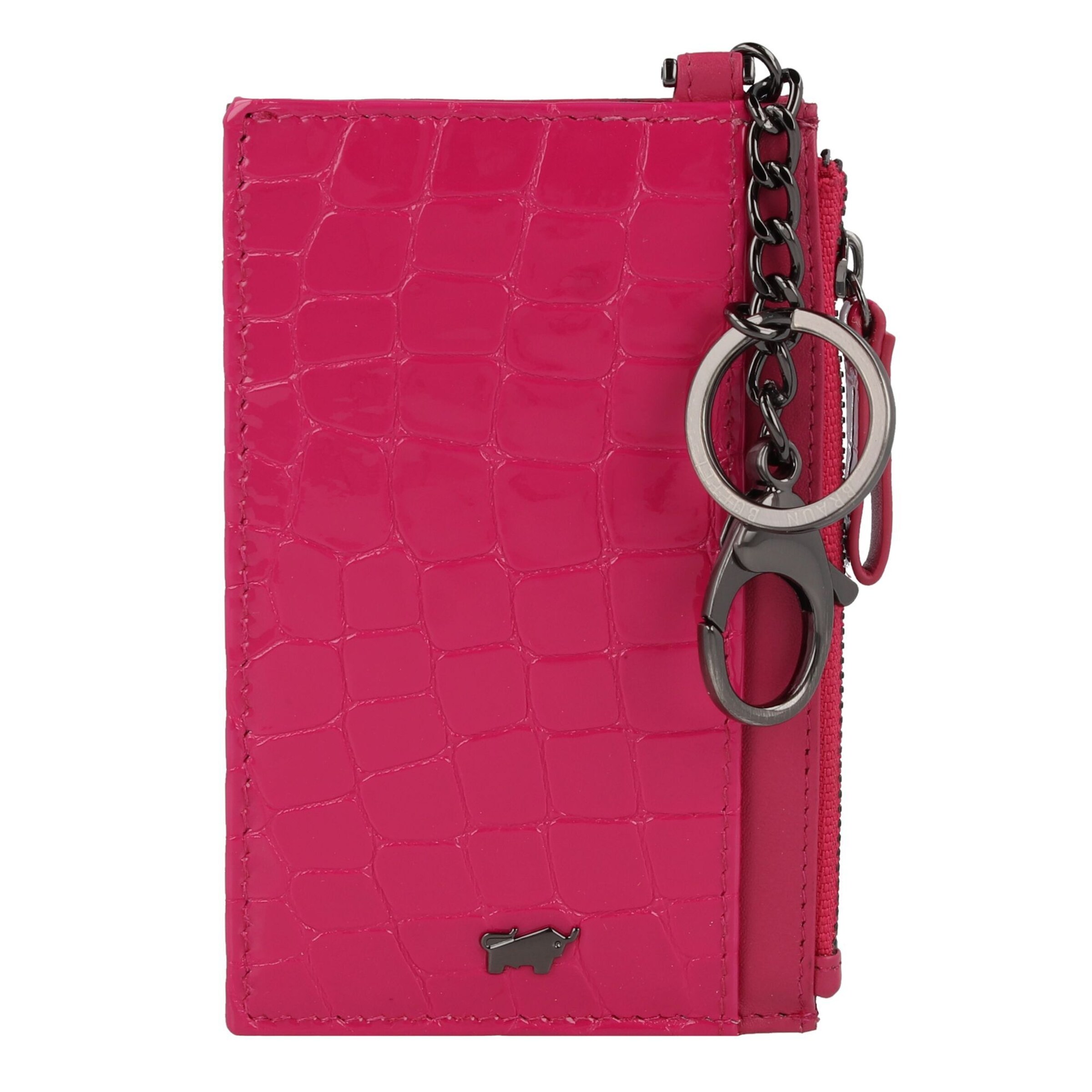 Portachiavi 'Verona' di Braun Büffel in rosa: frontale