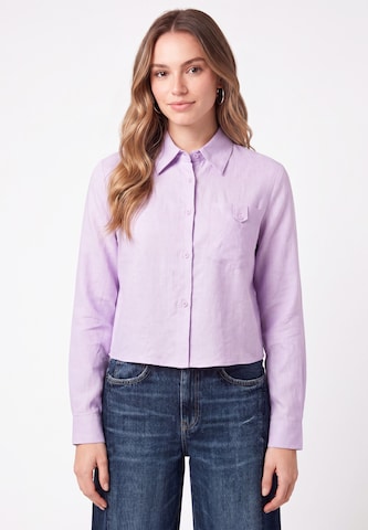 MYMO - Blusa em roxo: frente