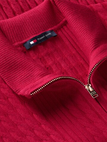 Tommy Jeans Knit cardigan in Red