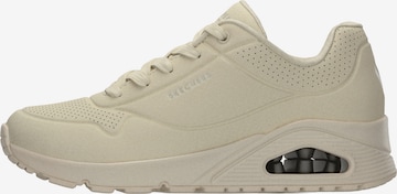 SKECHERSNiske tenisice 'UNO - SHINY SCALE' - bijela boja: prednji dio