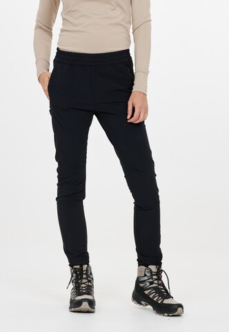 Whistler Regular Outdoor Pants 'Brooks' in Black: front