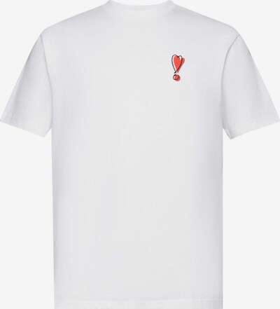 ESPRIT Shirt in rot / schwarz / weiß, Produktansicht