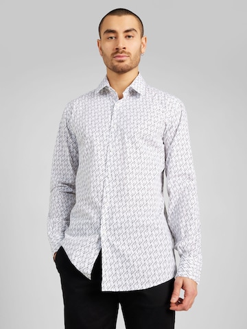 Karl Lagerfeld - Ajuste regular Camisa en blanco: frente