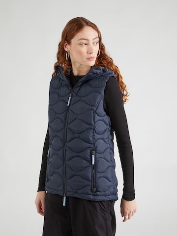 Sublevel Vest in Blue: front