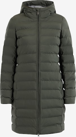 usha BLUE LABEL Winter Coat in Green: front