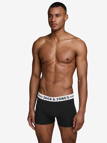 JACK & JONES Boxershorts 'Sense' in Zwart: voorkant