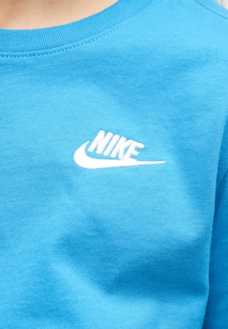 Nike Sportswear Majica 'CLUB' | modra barva