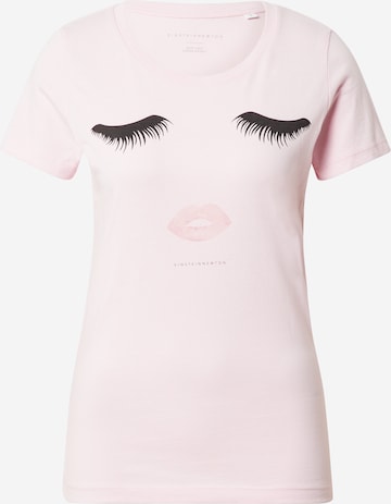 rozā EINSTEIN & NEWTON T-Krekls 'Lashes': no priekšpuses