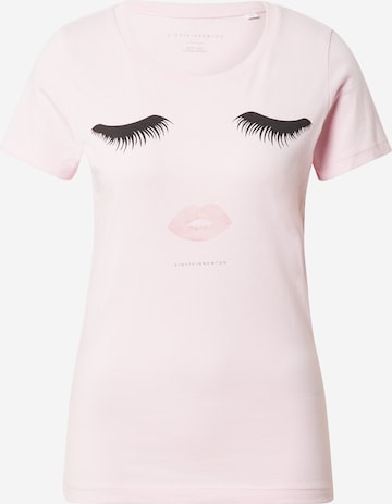 EINSTEIN & NEWTON - Camiseta 'Lashes' en rosa: frente