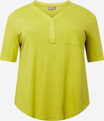 SAMOON Shirt in Geel: voorkant