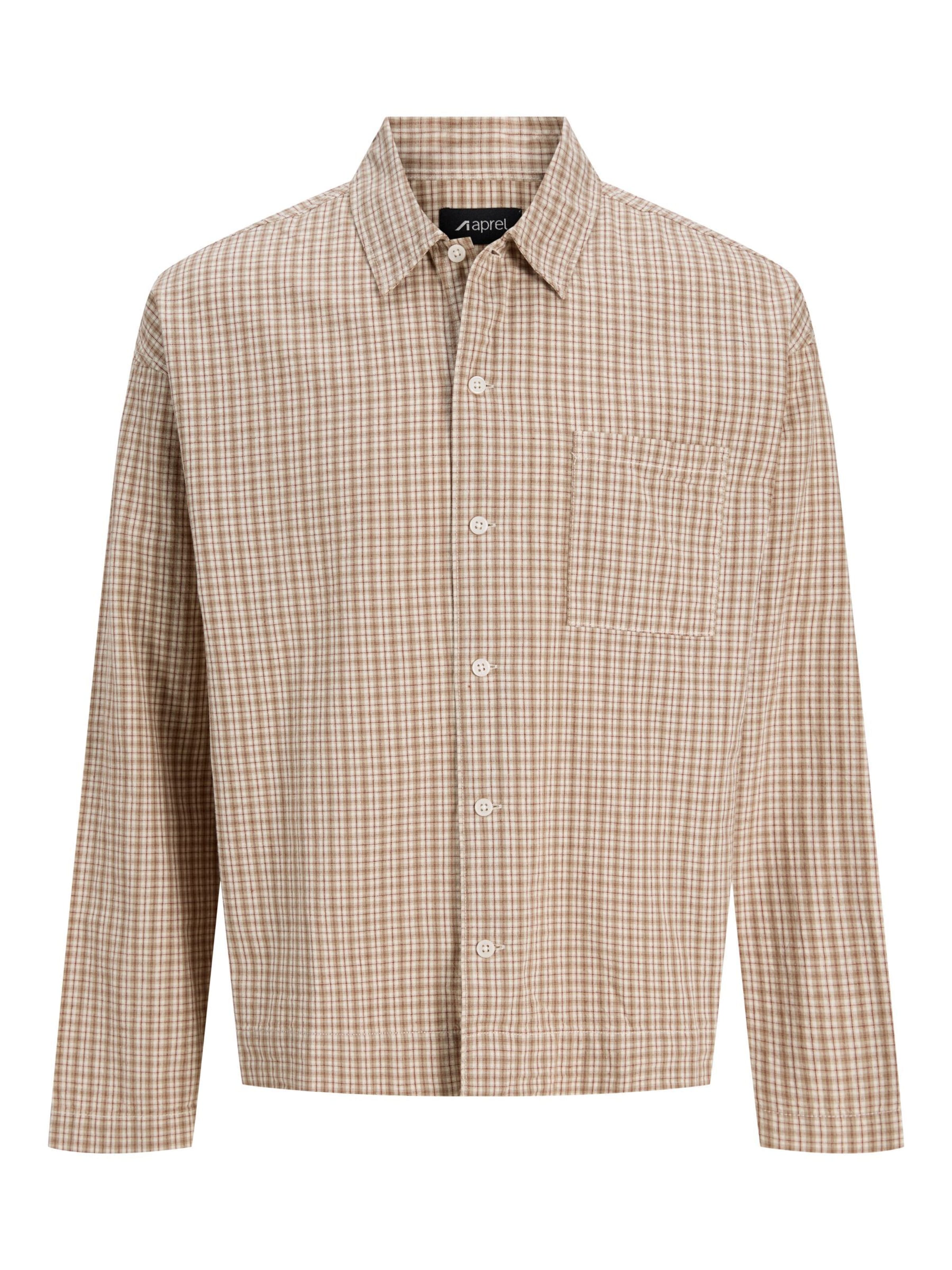 aprel Skjorte i beige: forside