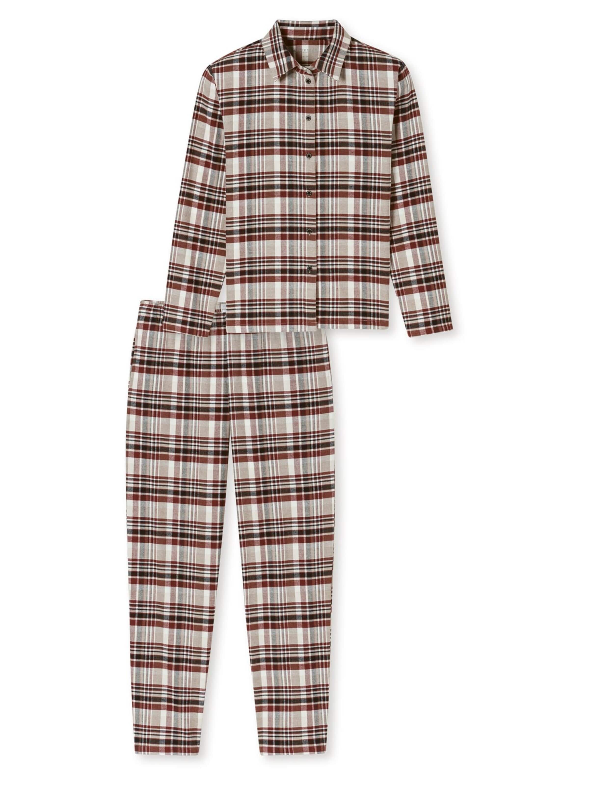 SCHIESSER Pyjama 'Cotton'‌‌‌‌‌‌‌ in Mischfarben: Vorderseite
