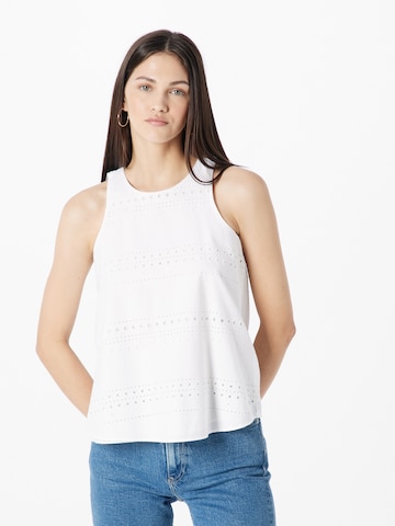 Top di TOMMY HILFIGER in bianco: frontale