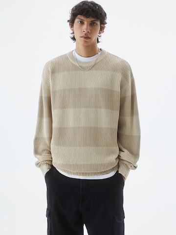 Pull&Bear Pullover in Beige: predná strana