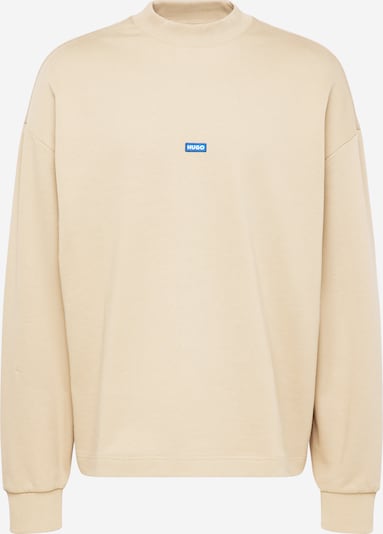 HUGO Blue Sweat-shirt 'Nedro' en beige / bleu / blanc, Vue avec produit