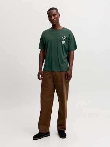 T-Shirt 'JJDYLAN' JACK & JONES en vert