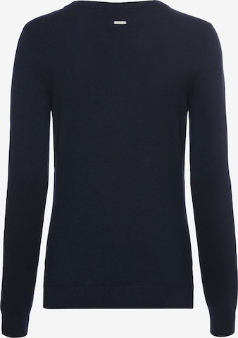 LAURA SCOTT Knit Cardigan in Blue: front