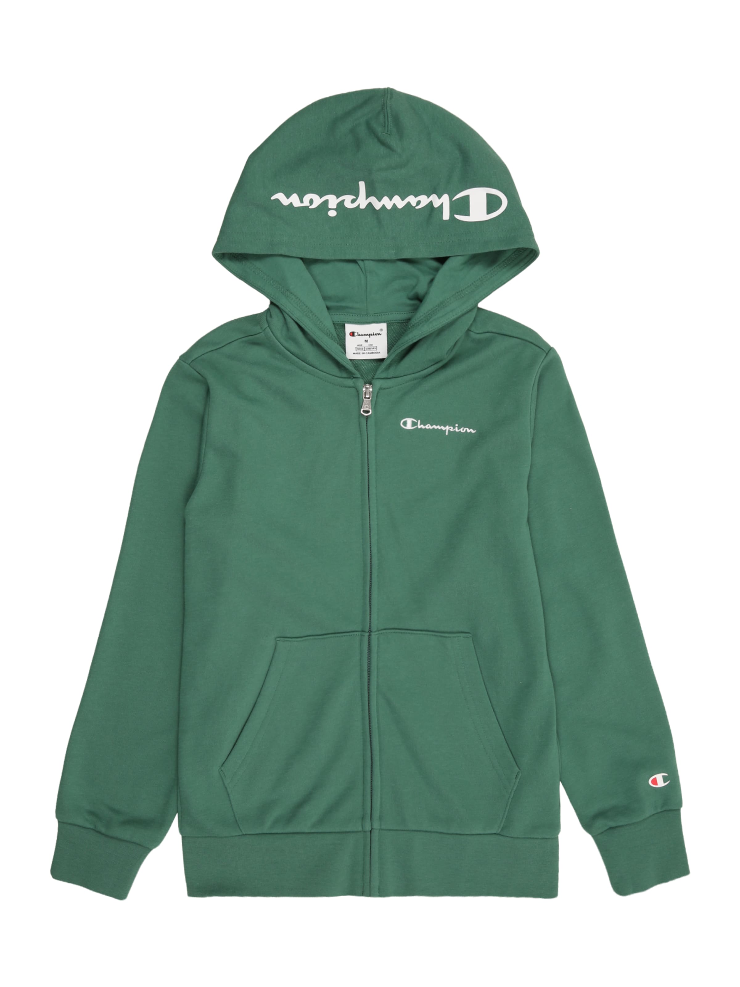 Champion Authentic Athletic Apparel Sweatjakke i grøn: forside