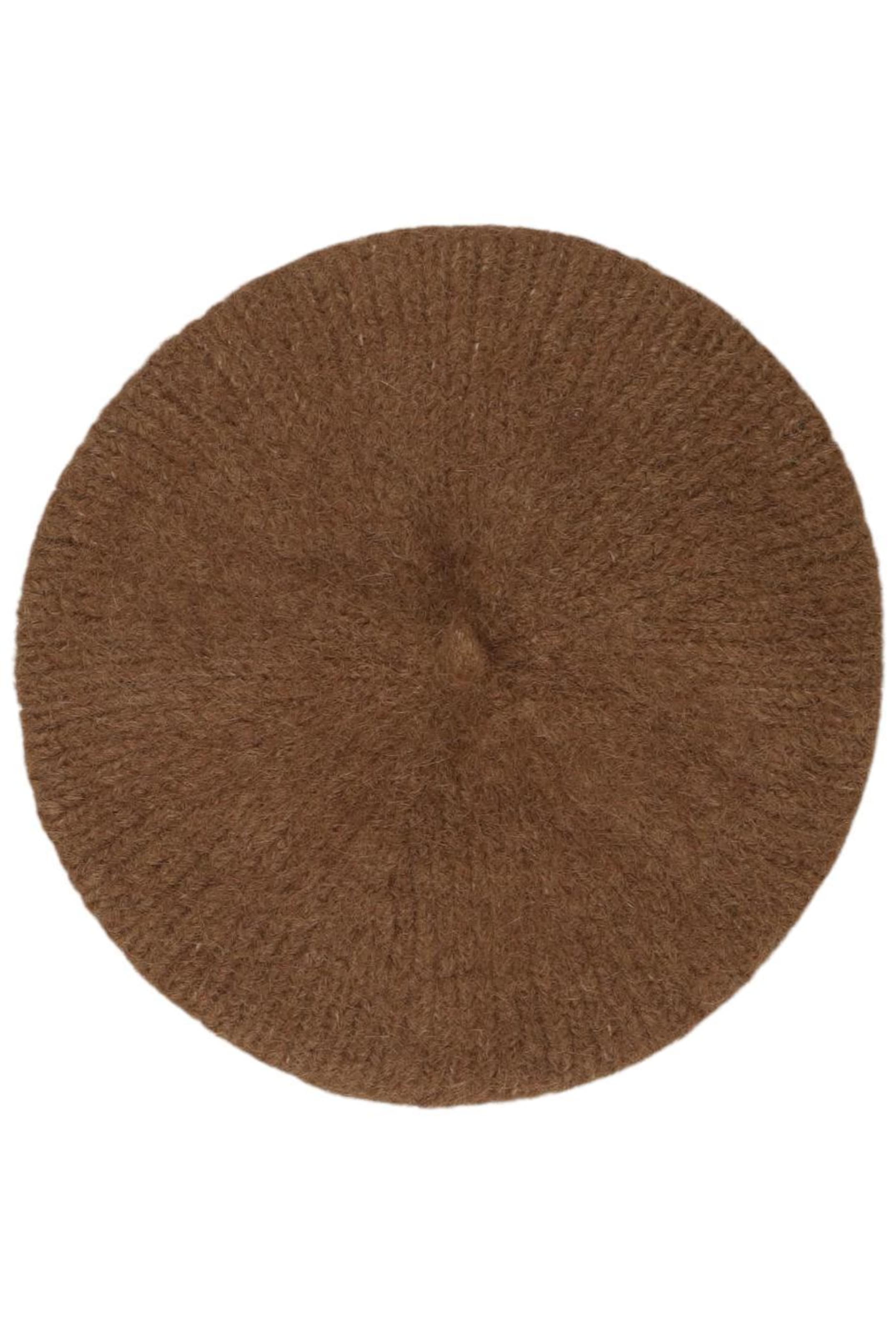 MANGO Hat & Cap in One size in Brown: front