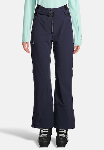 Schöffel Regular Workout Pants 'Cervinia L' in Blue: front