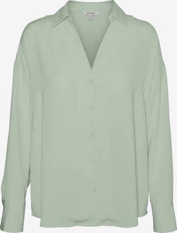 VERO MODA Blouse 'GISELLE' in Groen: voorkant