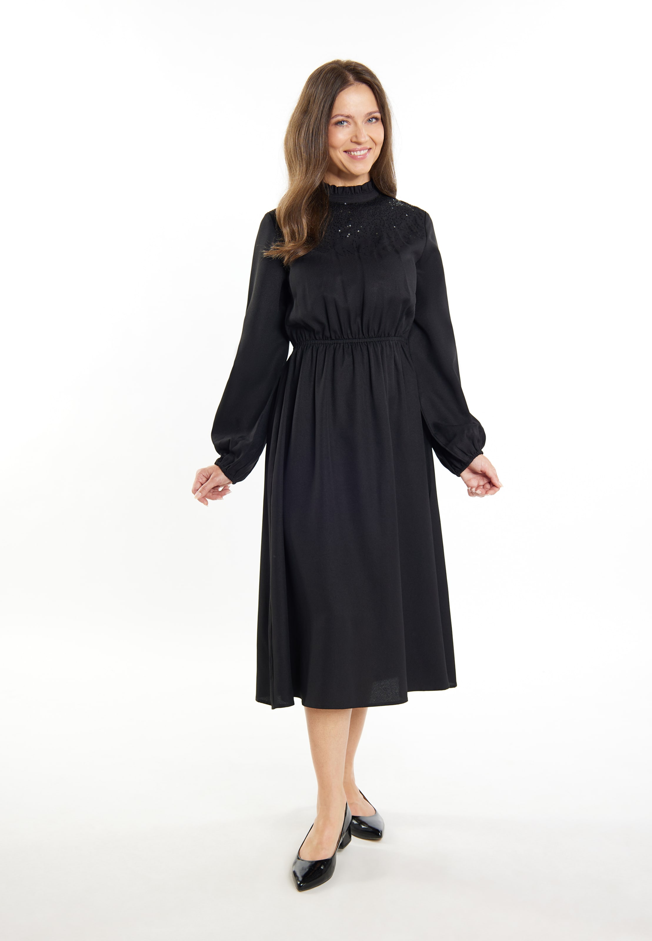 FELIPA Jurk in Zwart: voorkant