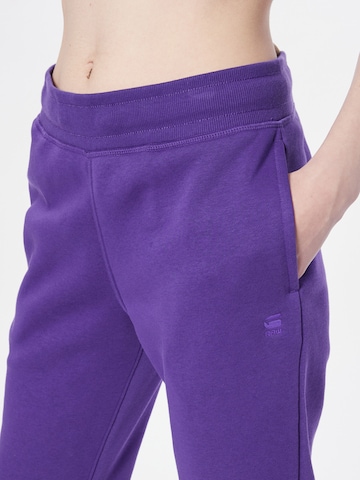 G-Star RAW Tapered Trousers in Purple
