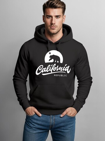 Neverless Sweatshirt 'California Bear' in Black