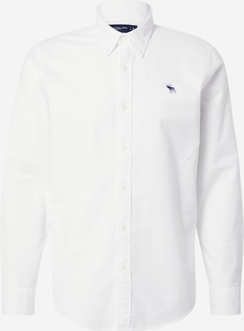 Abercrombie & Fitch Klasický střih Společenská košile – bílá: přední strana