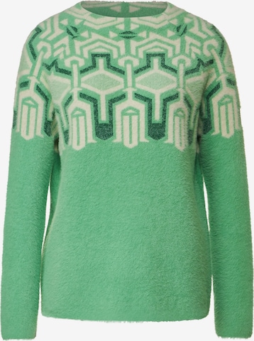 STREET ONE Sweater in Green: front