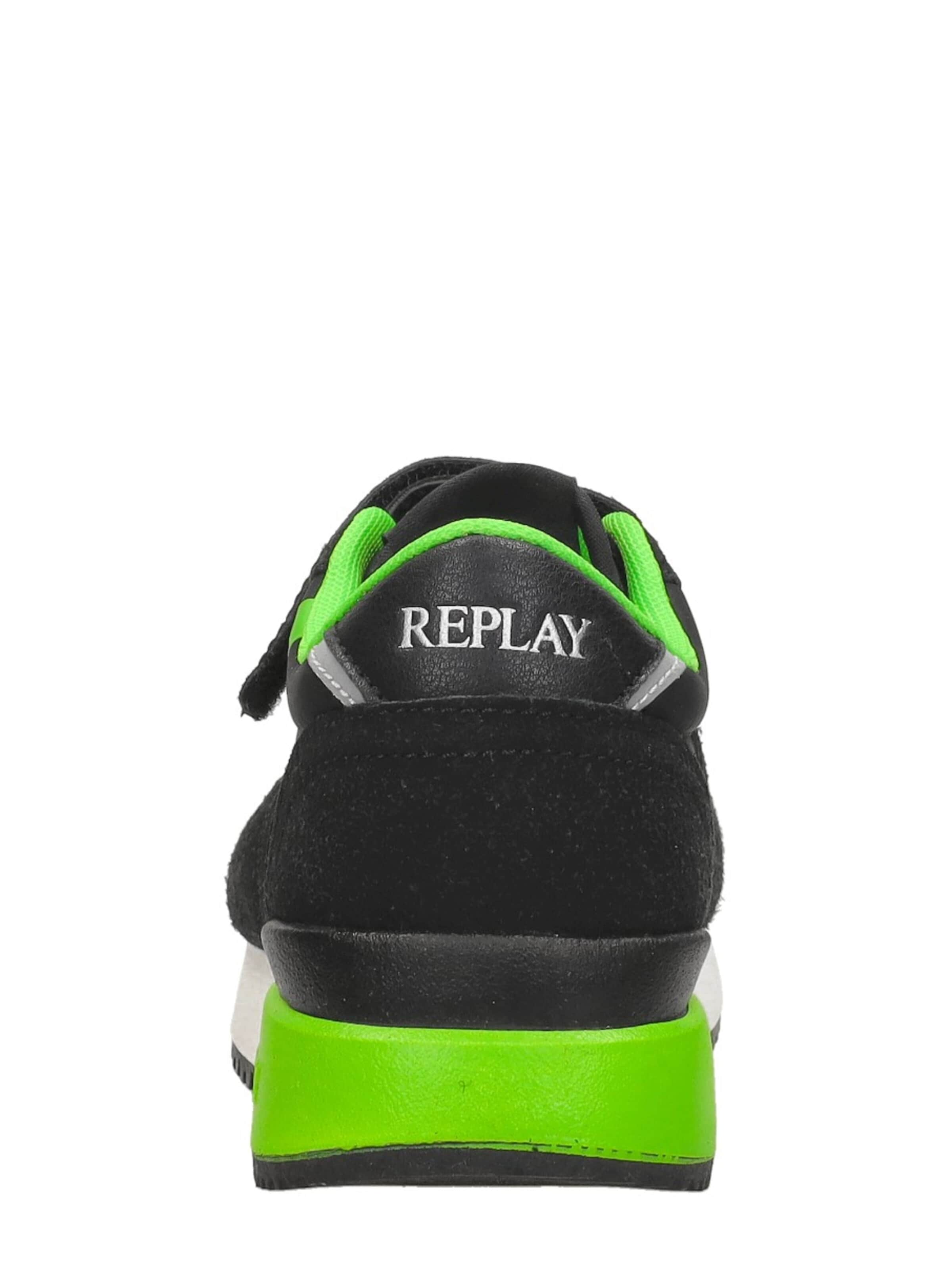 Baskets 'Fiber JR Boy' REPLAY en noir