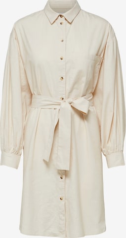 SELECTED FEMME Shirt Dress 'Cecilie' in Beige: front
