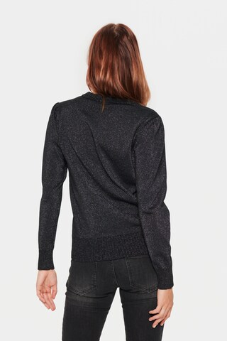 SAINT TROPEZ Sweter 'Kila' w kolorze czarny