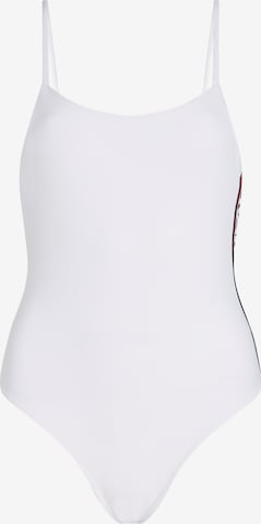 Karl Lagerfeld Swimsuit 'Essential' in White: front