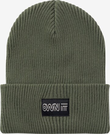 NAME IT - Gorros 'MANOA' em verde: frente