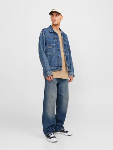 Wide leg Jeans 'Eddie Cooper' de la JACK & JONES pe albastru