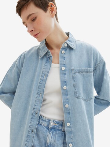 TOM TAILOR DENIM Blouse in Blue