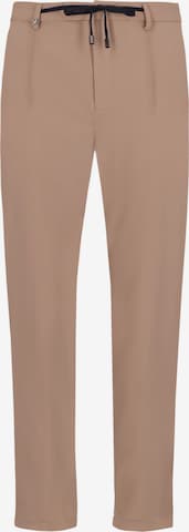 Distretto12 Pleated Pants 'Rio H.P.' in Beige: front