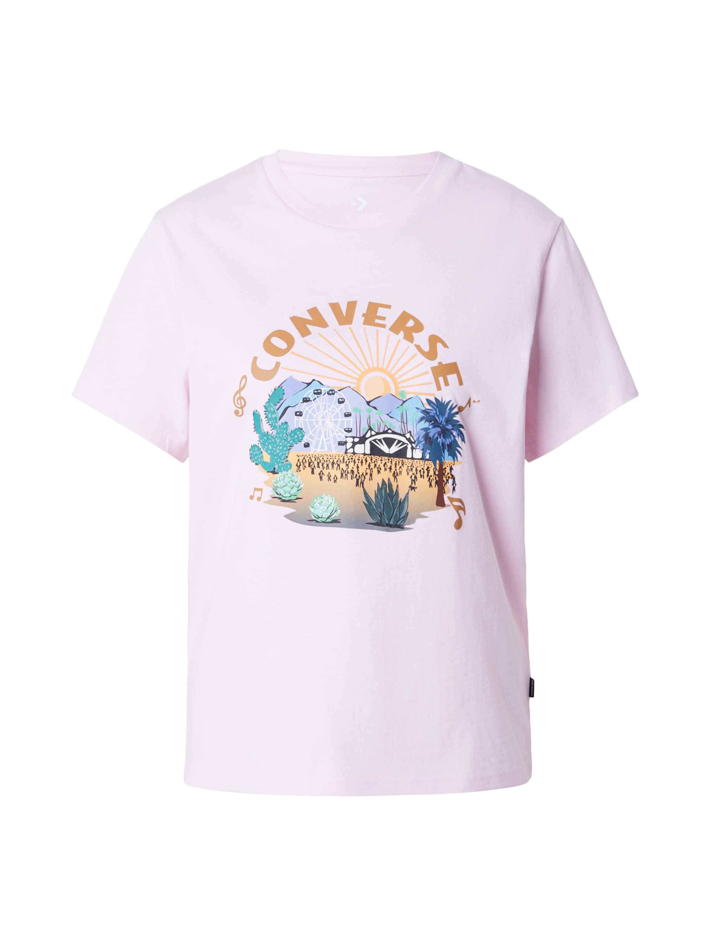CONVERSE T-Shirt 'SOUNDCHECK' in Pink: Vorderseite