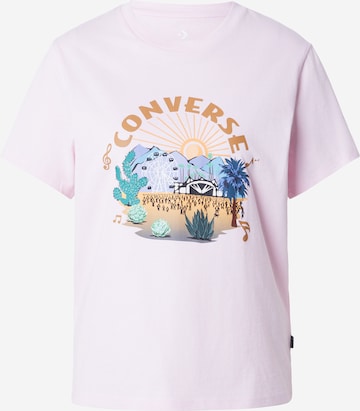 CONVERSE T-Shirt 'SOUNDCHECK' in Pink: Vorderseite
